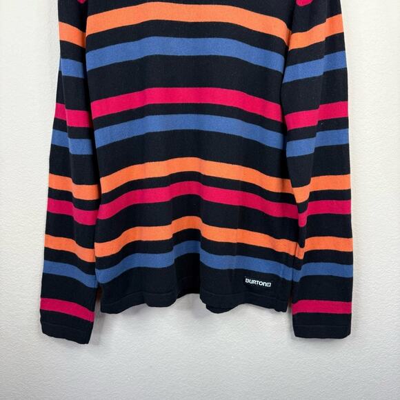 BURTON Men’s Sz M Cotton/Wool Striped Multicolor Long Sleeves Outdoor Sweater - Picture 6 of 13